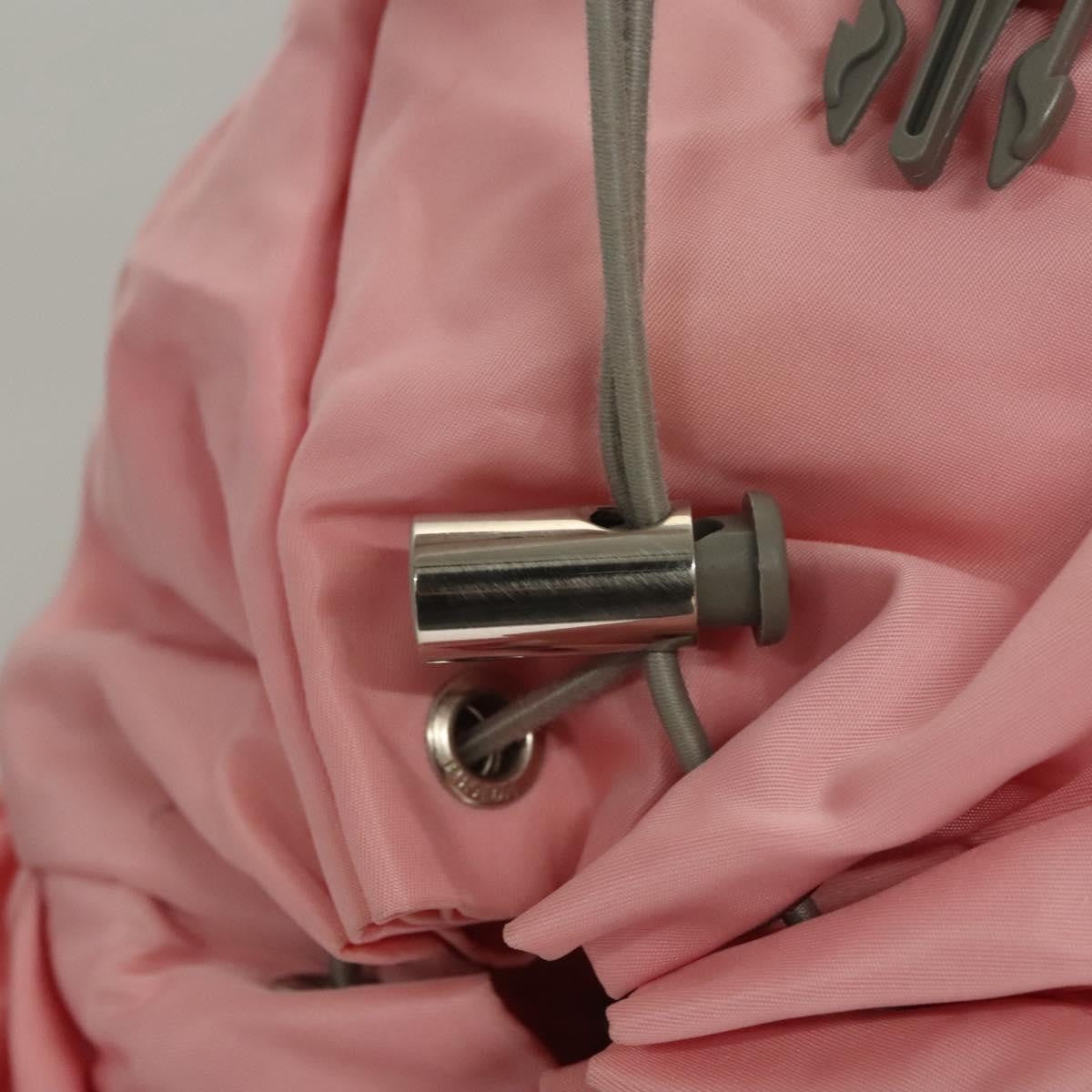 Prada Single Buckle Pocket Tessuto, Pink, Nylon, Backpack