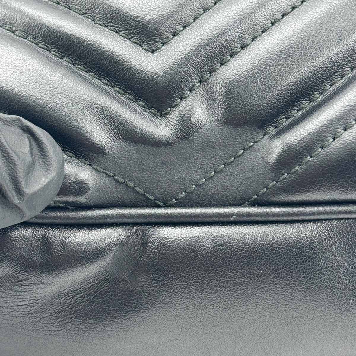 Gucci GG Marmont Matelasse Leather, Black, Leather, Shoulder Bag