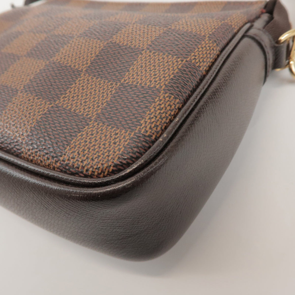 Louis Vuitton Trousse Make Up Damier, Brown, Canvas, Clutch