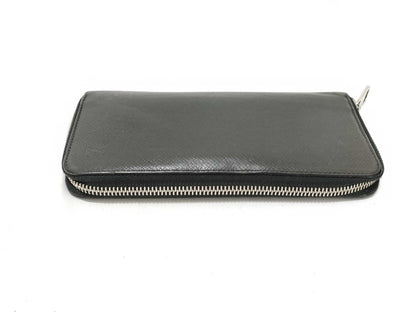 Louis Vuitton Zippy Organizer Taiga Leather, Black, Leather, Wallet