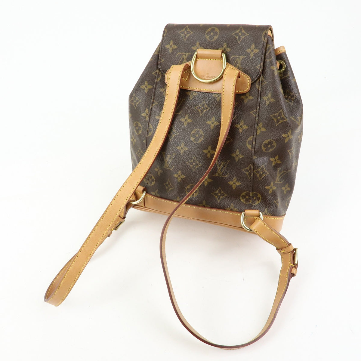 Louis Vuitton Vintage Montsouris Monogram Canvas, Brown, Canvas, Backpack