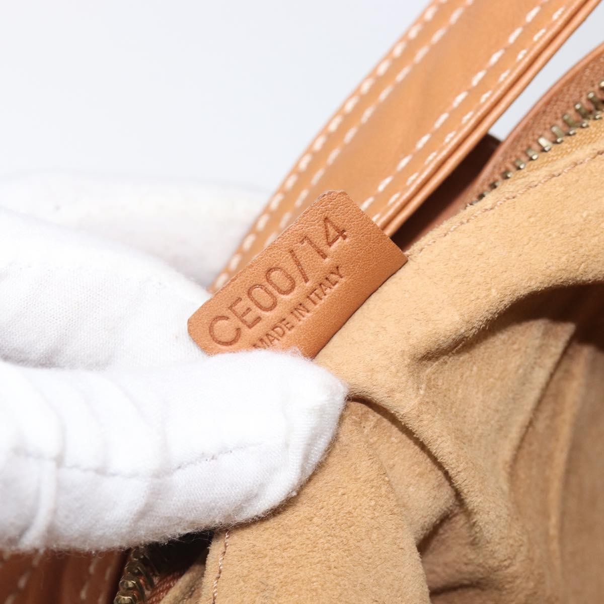 Celine Shoulder Leather, Brown, Leather, Shoulder Bag