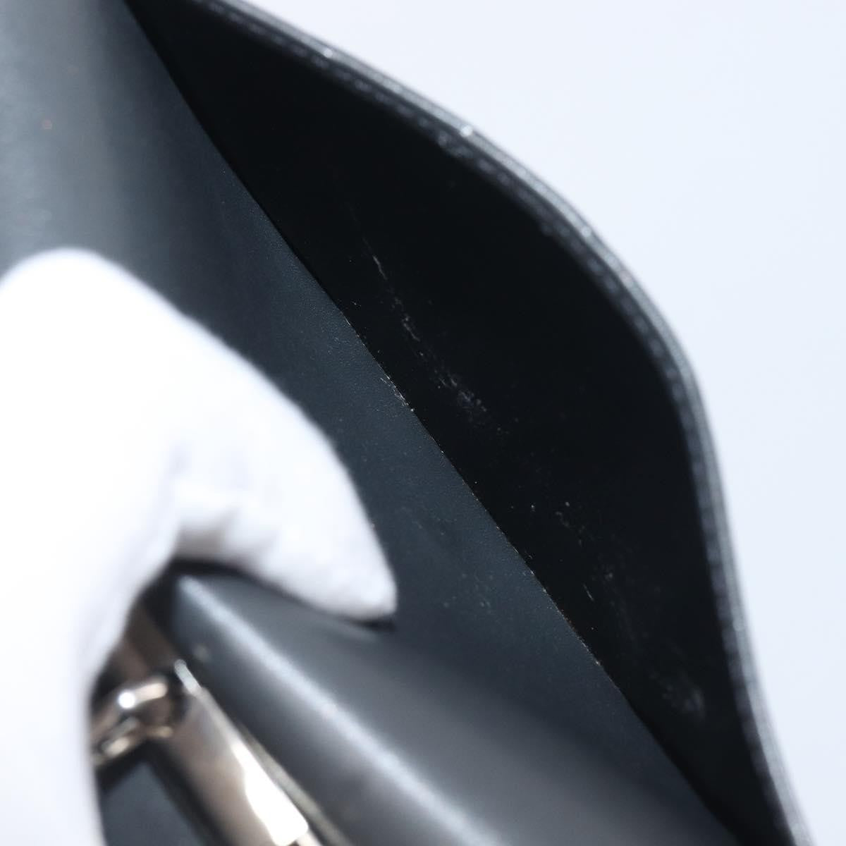 Louis Vuitton Agenda Cover Patent Leather, Black, Canvas, Wallet