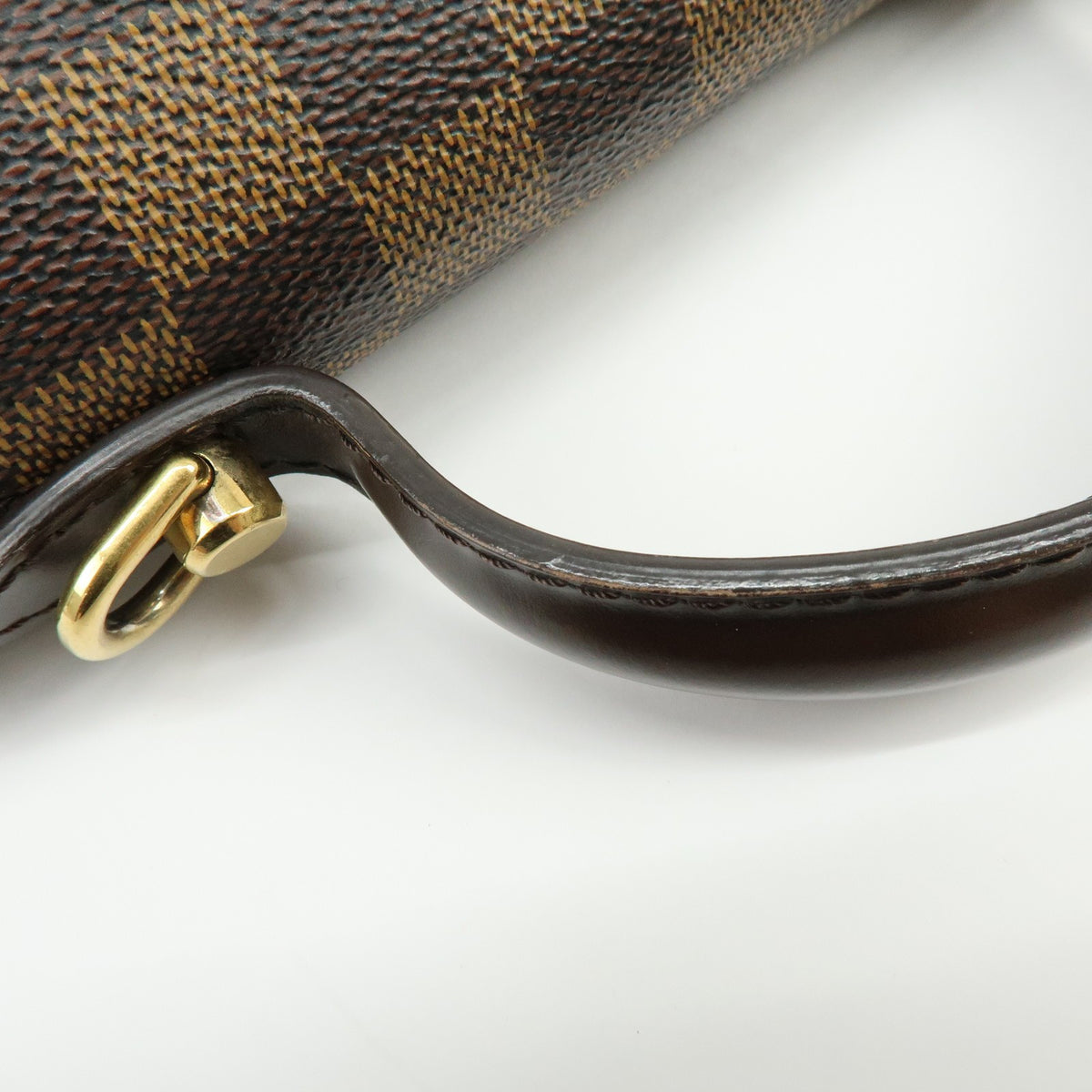 Louis Vuitton Bergamo Damier, Brown, Canvas, Handbag