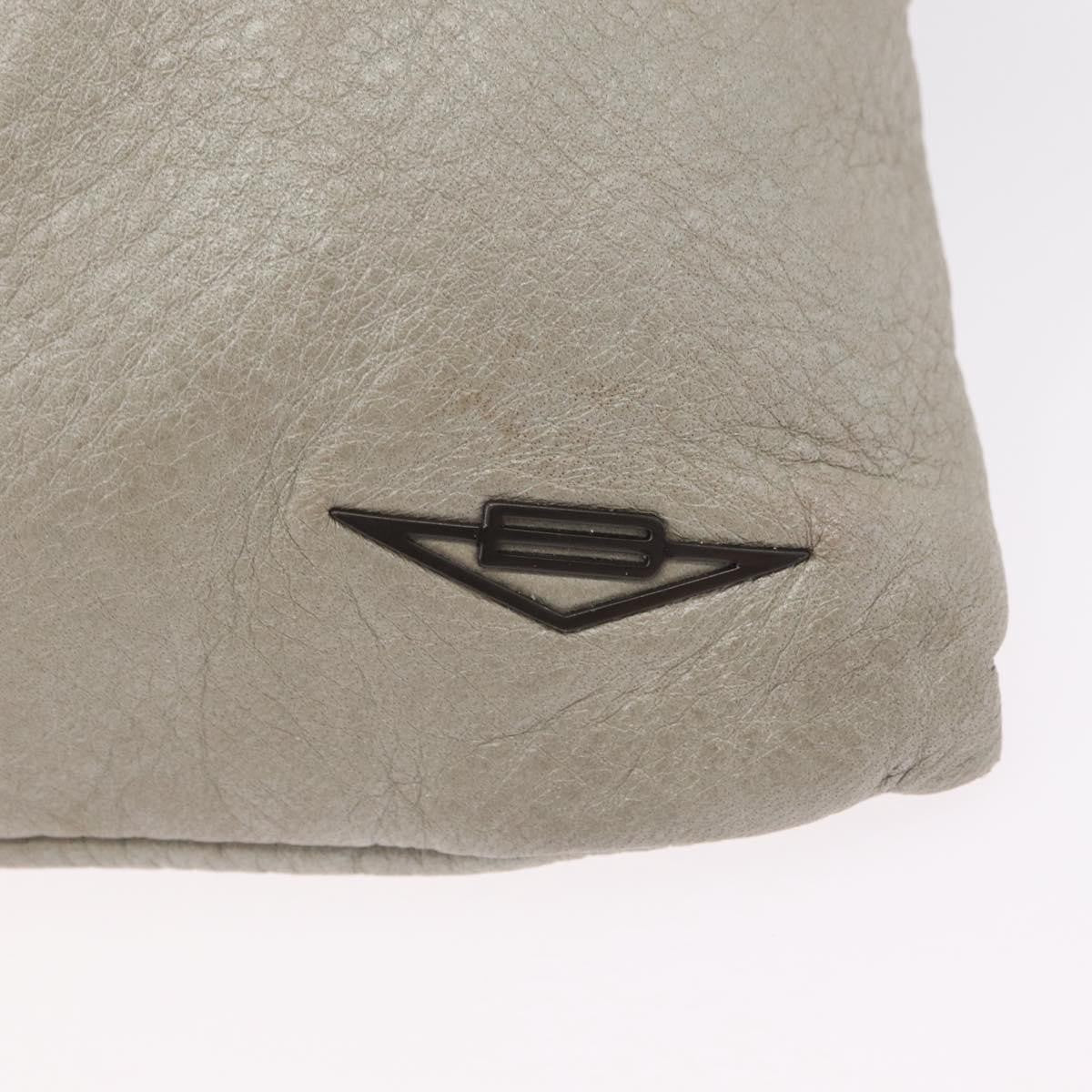 Bottega Veneta Shoulder Leather, Gray, Leather, Shoulder Bag
