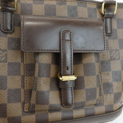Louis Vuitton Manosque Damier, Brown, Canvas, Handbag