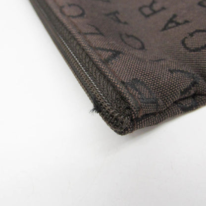 Bvlgari Logomania Canvas, Brown, Canvas, Tote Bag