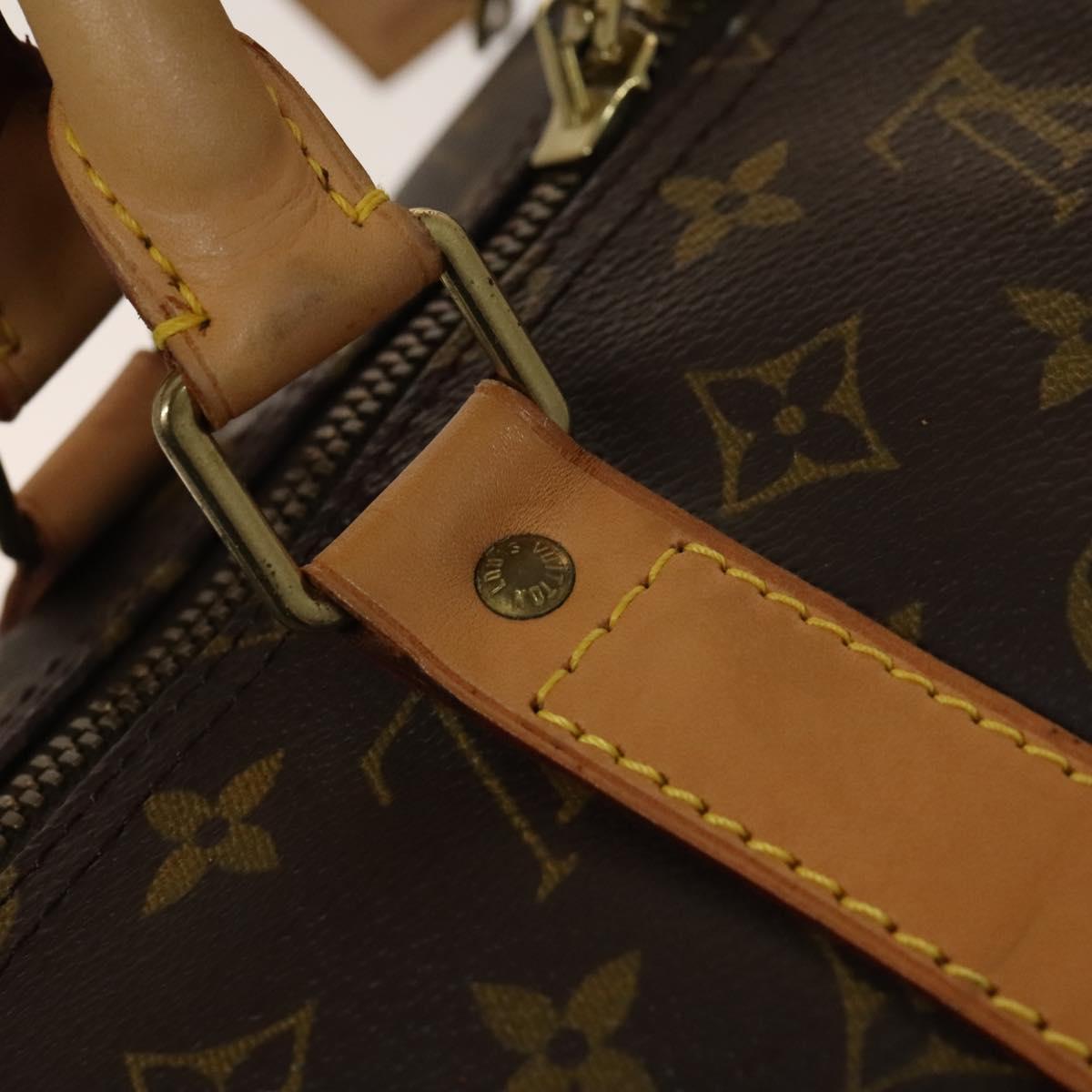 Louis Vuitton Keepall Bag Monogram Canvas, BROWN, CANVAS, Travel bag