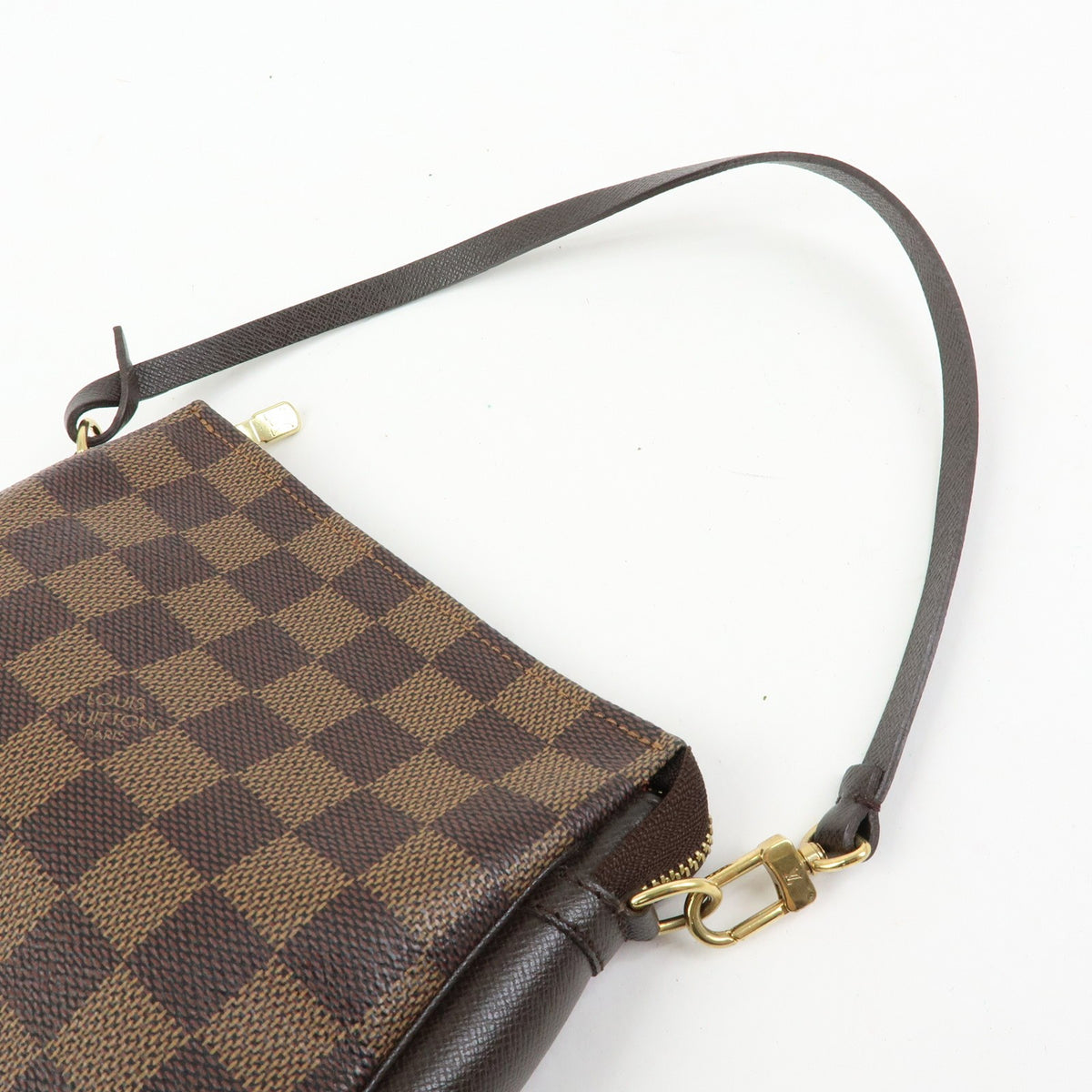 Louis Vuitton Trousse Make Up Damier, Brown, Canvas, Clutch
