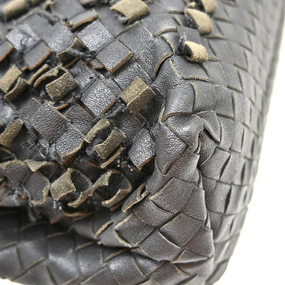 Bottega Veneta Olimpia Tobu Intrecciato Nappa, Black, Leather, Shoulder Bag