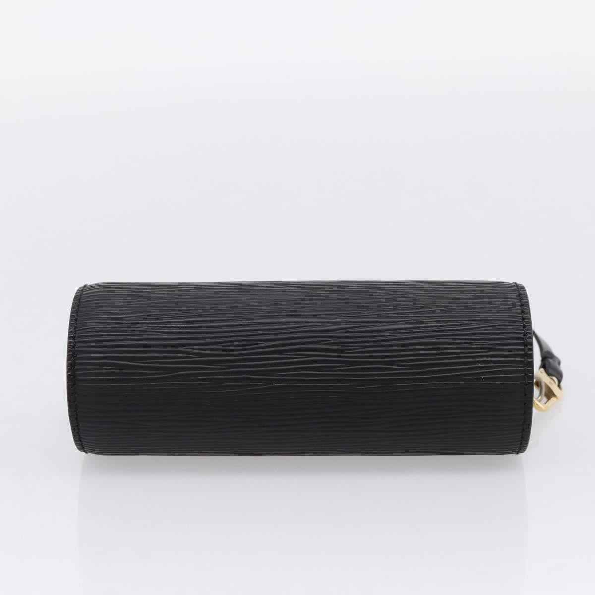 Louis Vuitton Soufflot Pochette Epi Leather, Black, Leather, Clutch