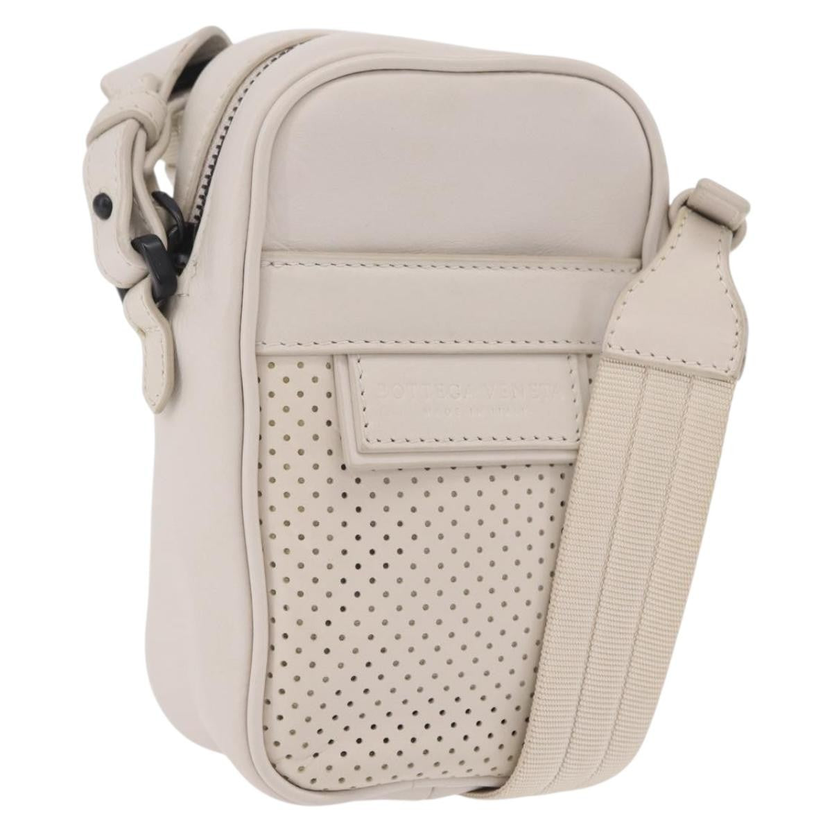 Bottega Veneta Shoulder Leather, White, Leather, Shoulder Bag