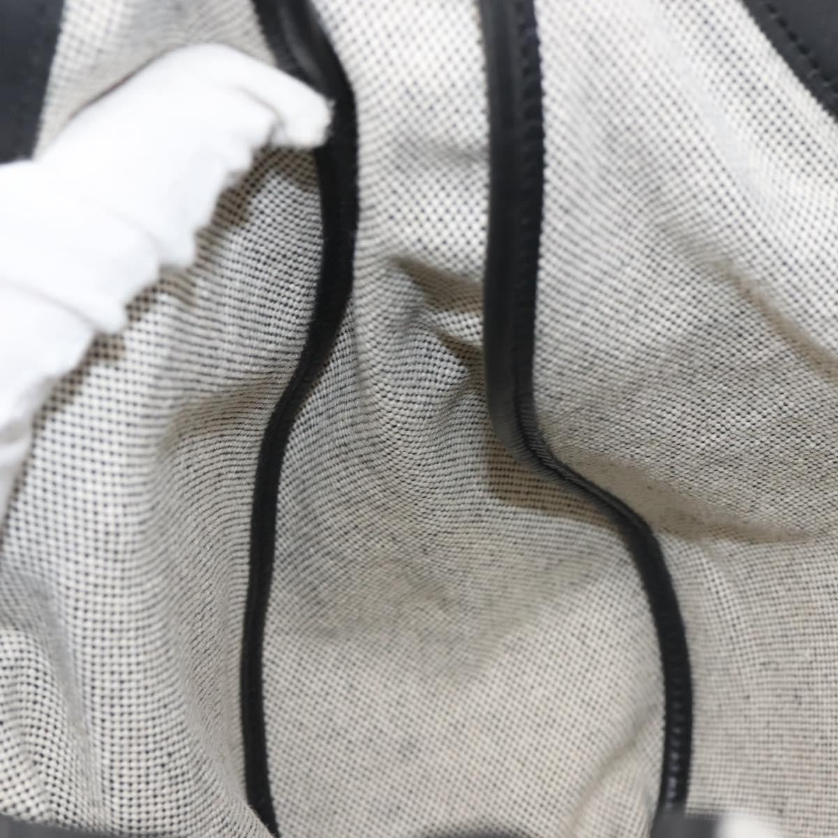 Hermes Sac Luco Canvas with Leather, Gray, Canvas, Handbag