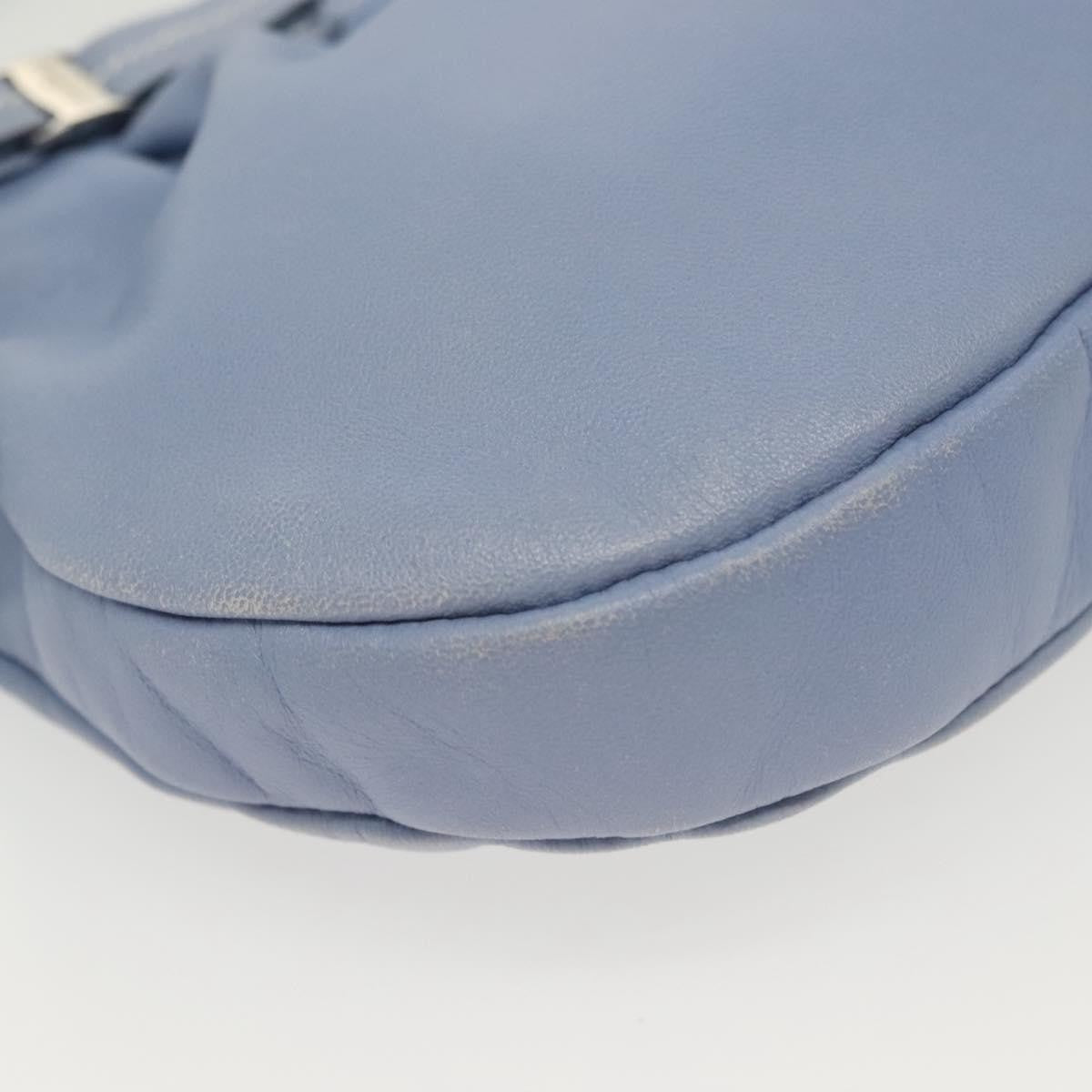Salvatore Ferragamo Vala Leather, Blue, Leather, Shoulder Bag