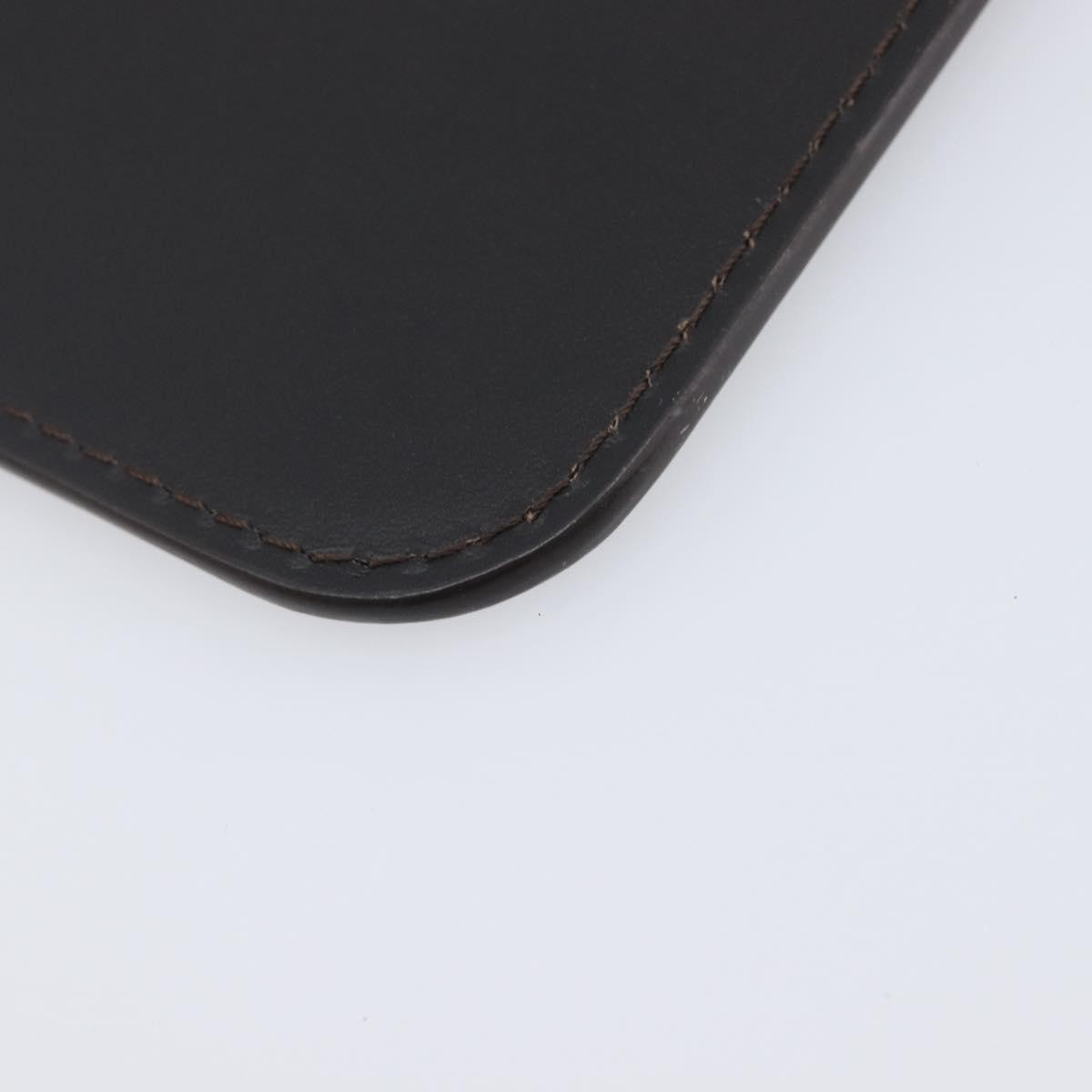 Louis Vuitton Neverfull Pochette Leather, Brown, Leather, Clutch