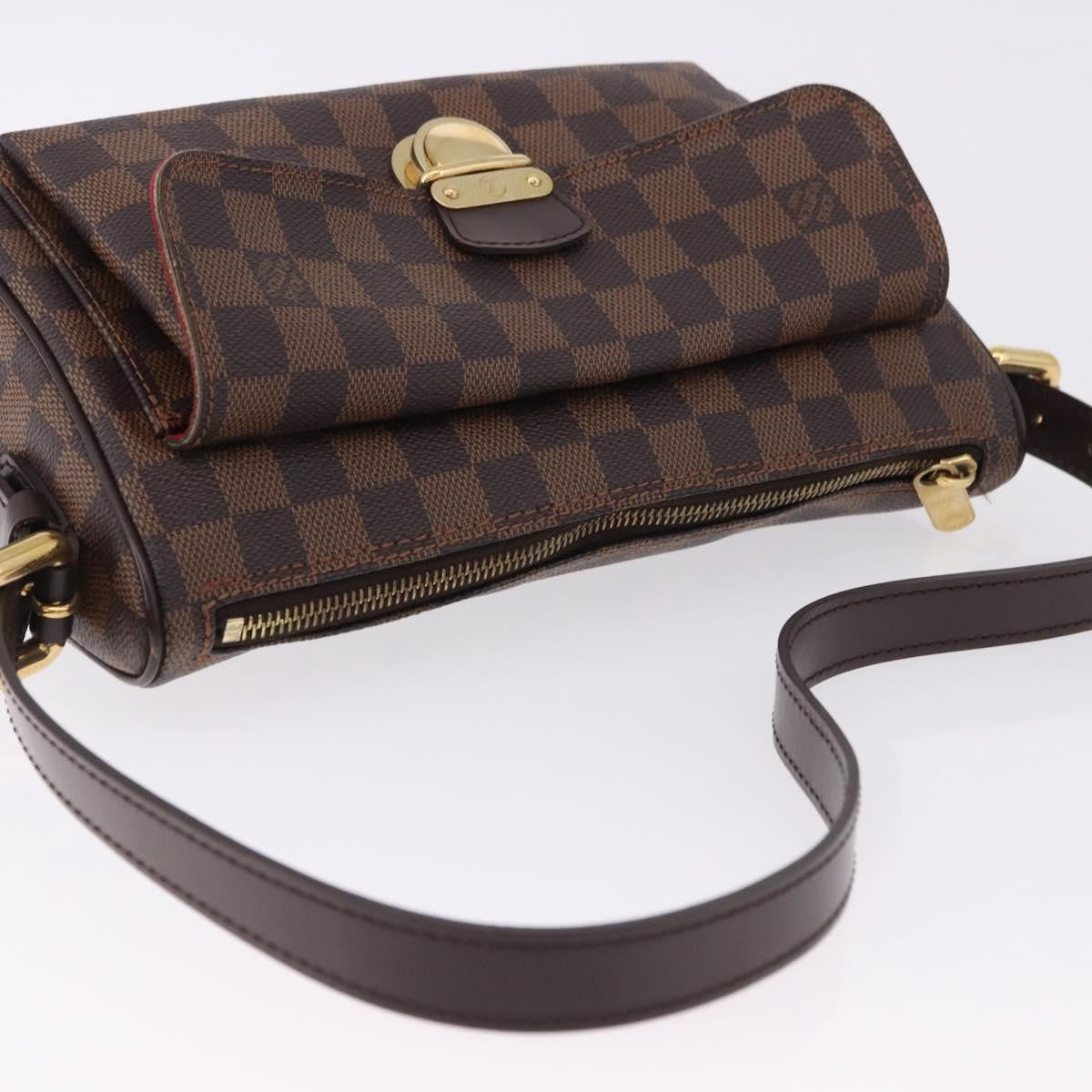 Louis Vuitton Ravello Damier Ebene, Brown, Canvas, Shoulder Bag
