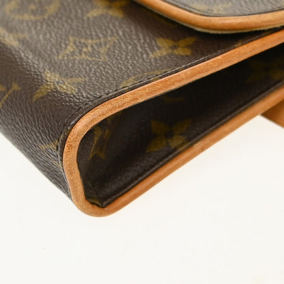 Louis Vuitton Florentine Waist Monogram Canvas, Brown, Canvas, Handbag