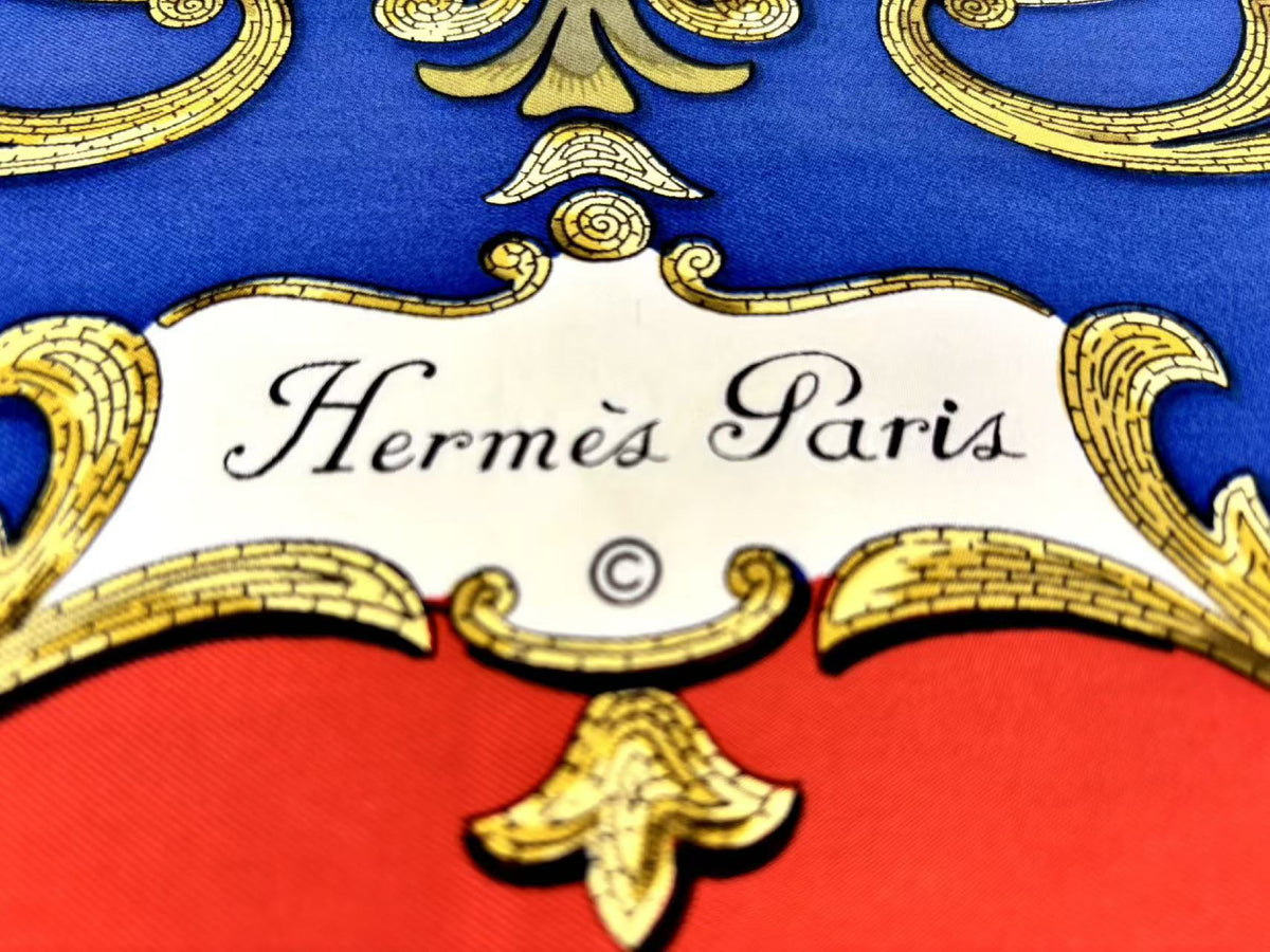 Hermes Carré 90 Silk multicolor, Multicolour, Silk, Scarf