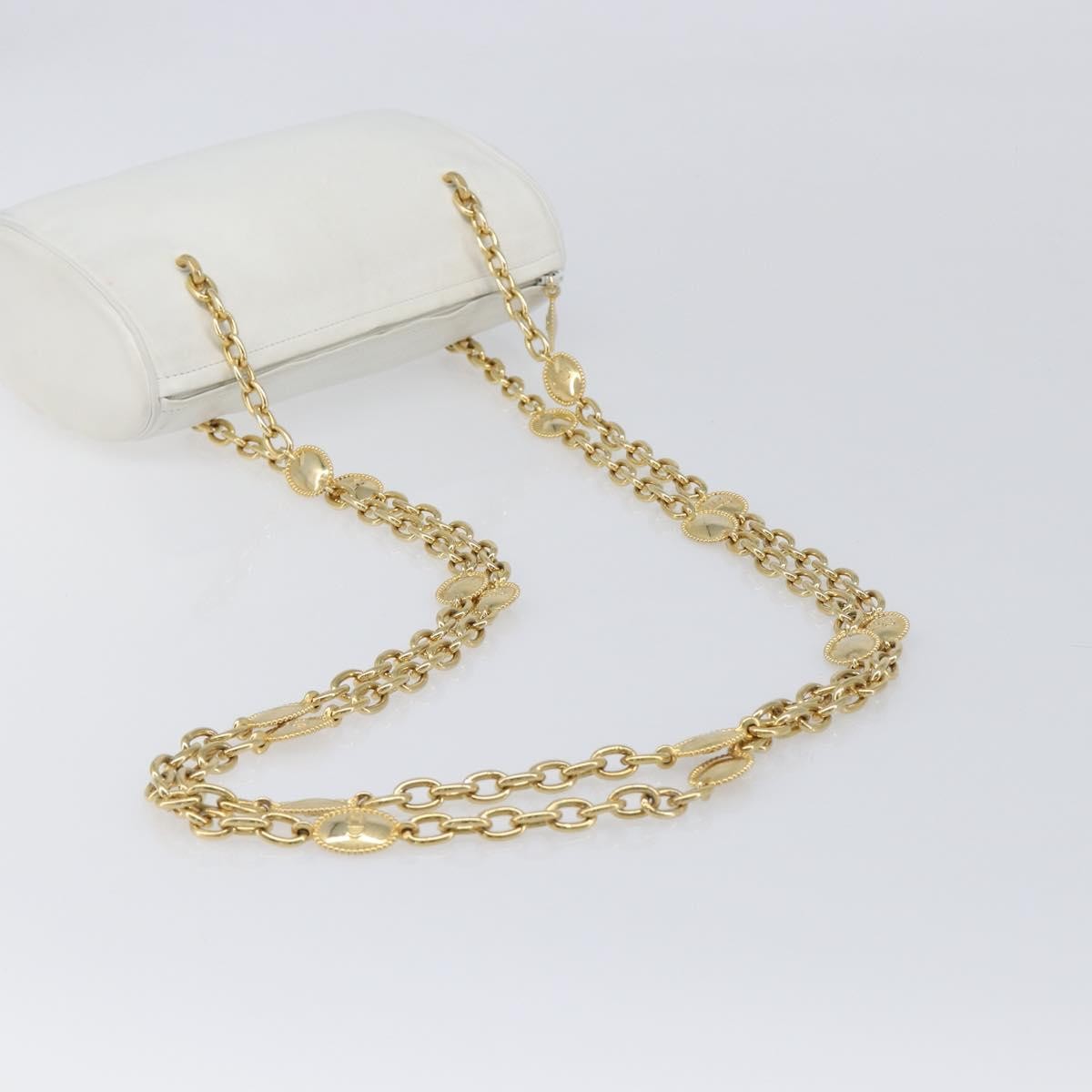 Christian Dior Shoulder Leather, White, Leather, Shoulder Bag