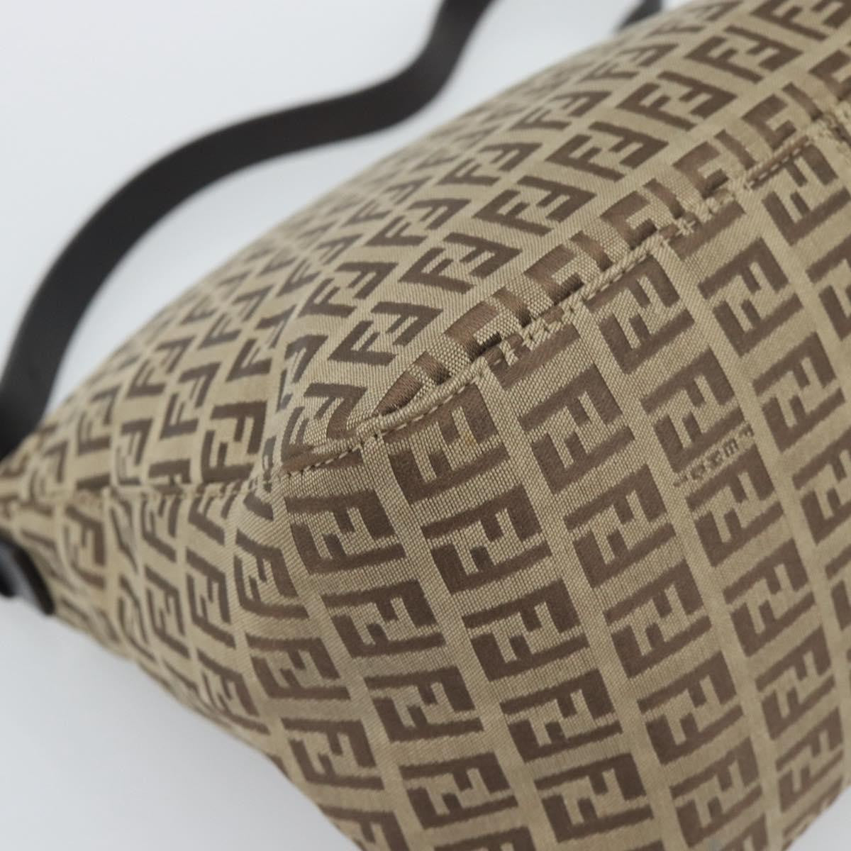 Fendi Mamma Baguette Canvas, Beige, Canvas, Handbag