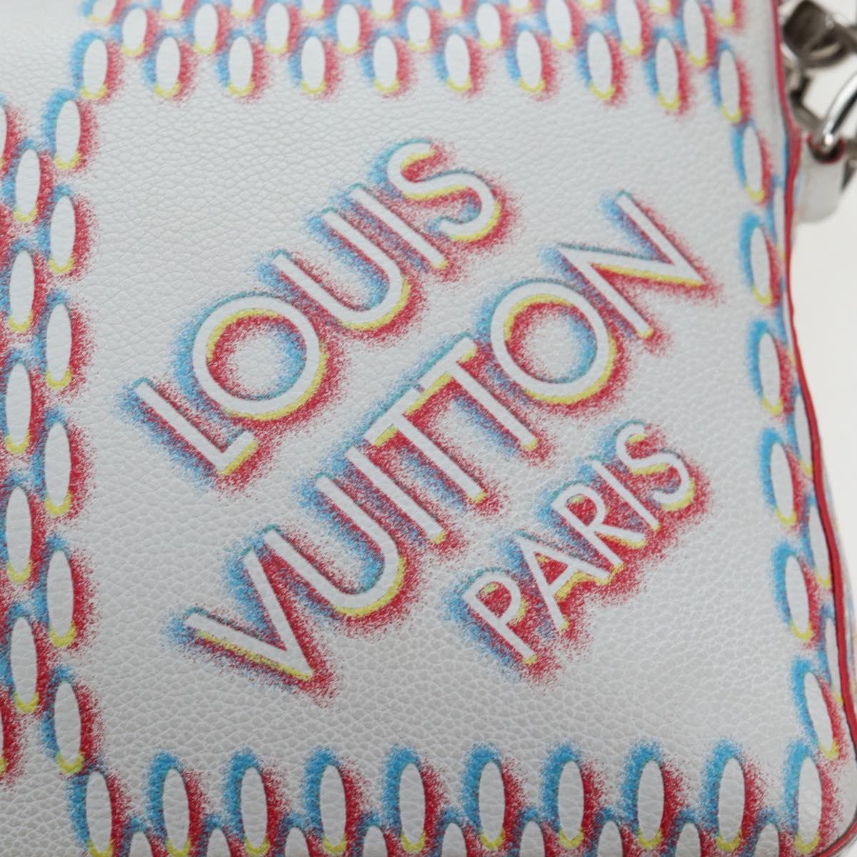 Louis Vuitton Trio Messenger Limited Edition Damier Spray Leather, White, Canvas, Handbag