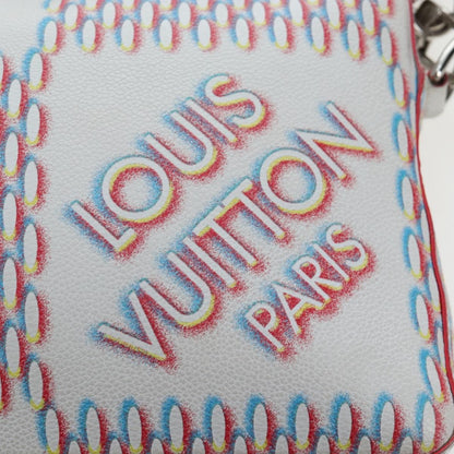 Louis Vuitton Trio Messenger Limited Edition Damier Spray Leather, White, Canvas, Handbag