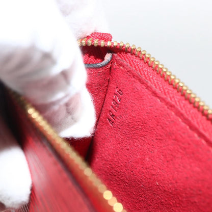 Louis Vuitton Pochette Accessoires Epi Leather, Red, Leather, Wallet