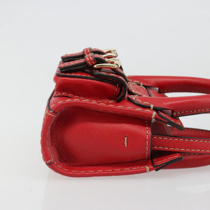 Chloe Edith Leather, Red, Leather, Clutch