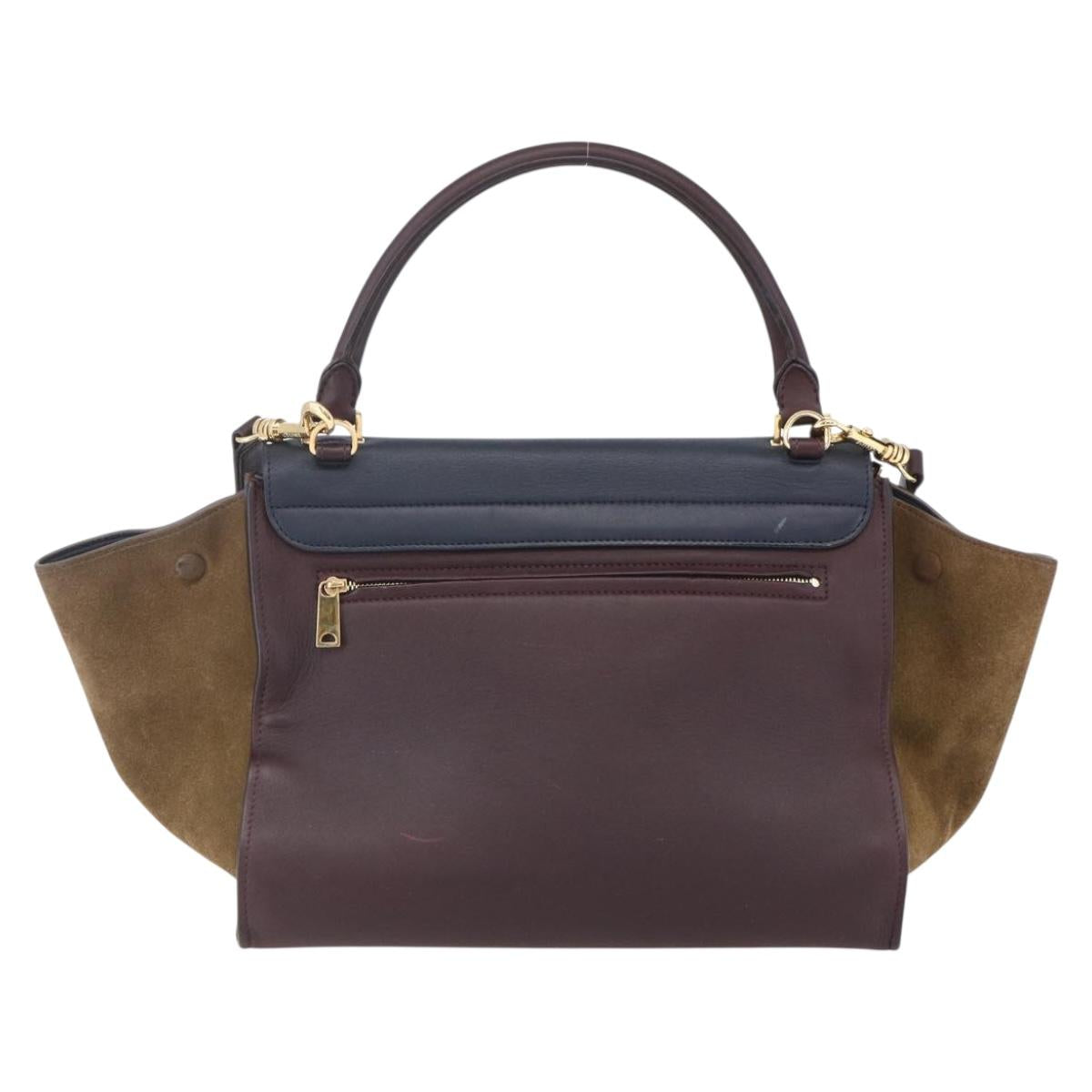 Celine Tricolor Trapeze Bag Leather, MULTICOLOUR, LEATHER, Handbag