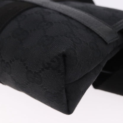 Gucci Buckle Waist GG Canvas and leather, Black, Canvas, Clutch