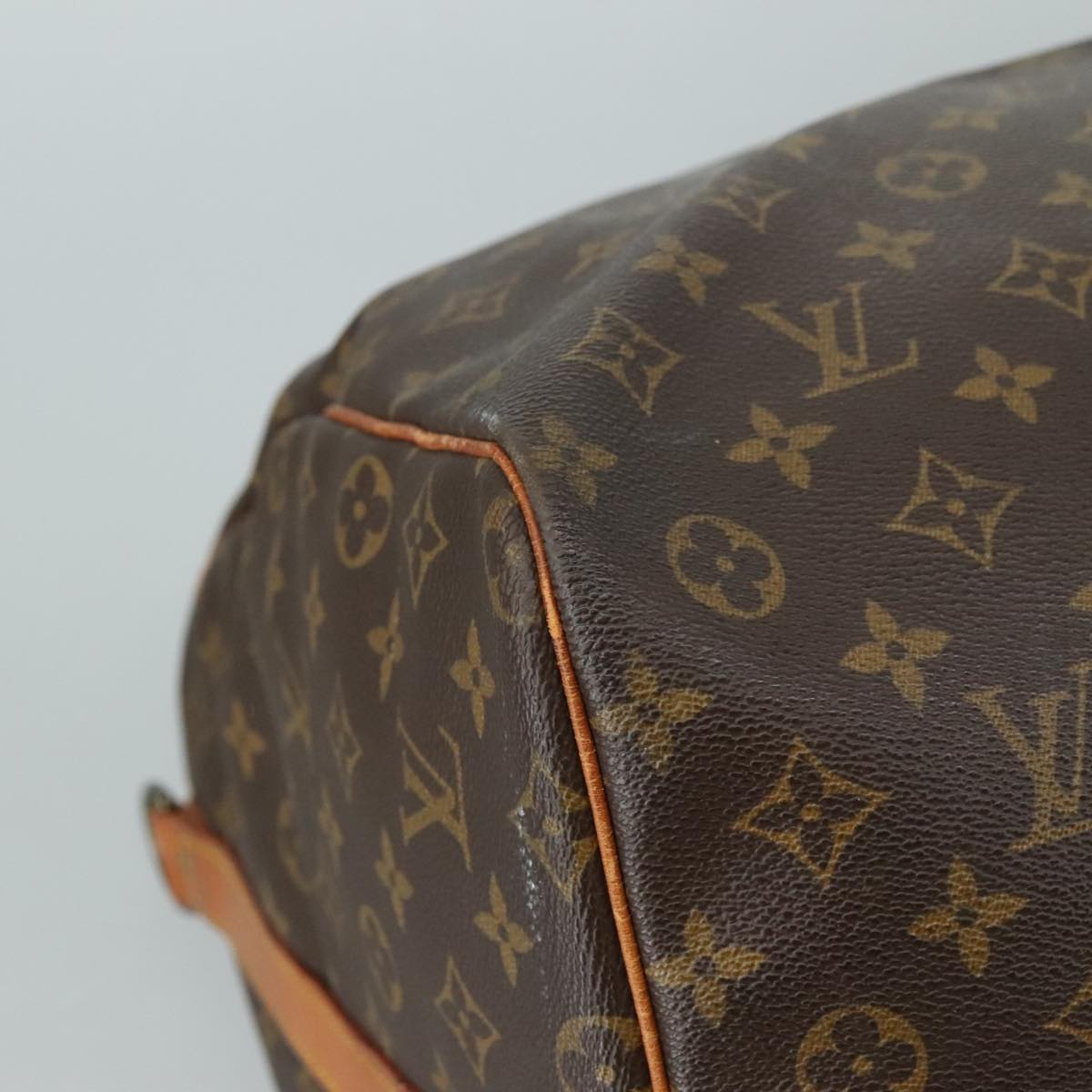 Louis Vuitton Keepall Bag Monogram Canvas, BROWN, CANVAS, Travel bag