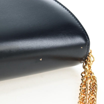 Cartier Sapphire Line Leather, Navy, Leather, Shoulder Bag