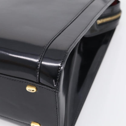Celine Tote Leather, Black, Patent Leather, Tote Bag