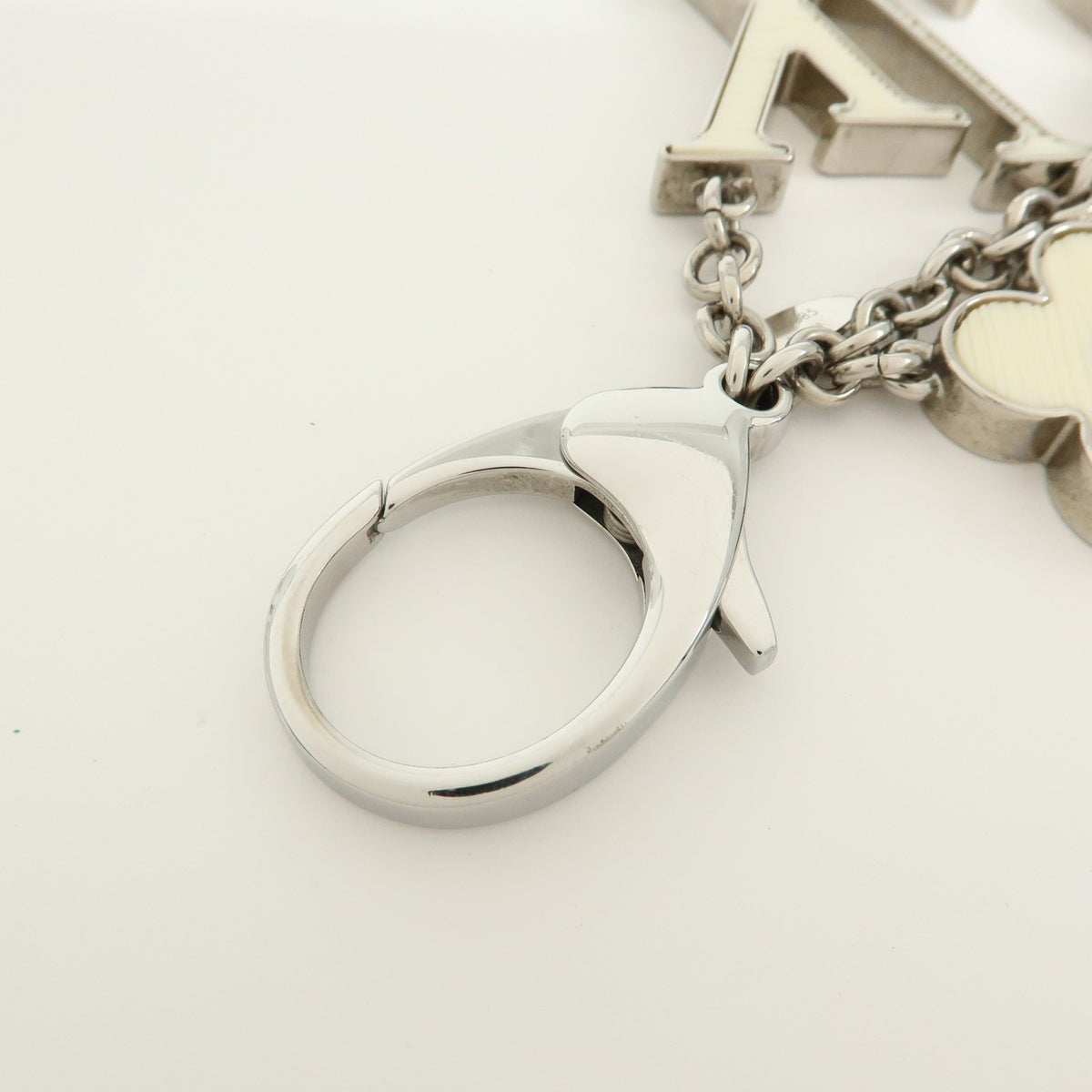 Louis Vuitton Fleur d'Epi Bag Charm Resin and Brass, White, Metal, Charm