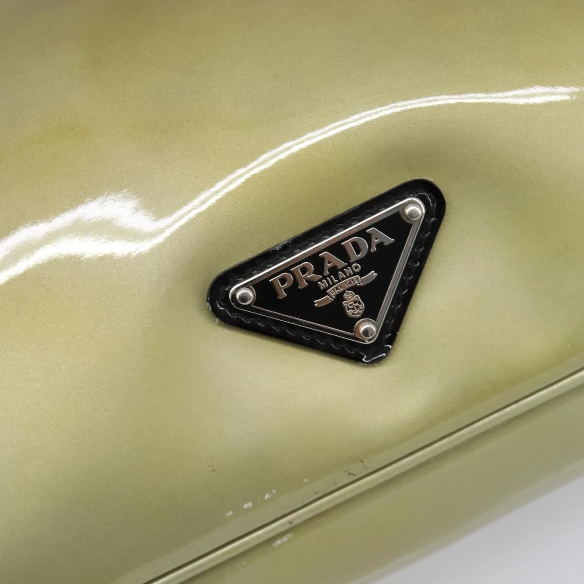 Prada Shoulder Bag Patent leather, Green, Patent Leather, Shoulder Bag