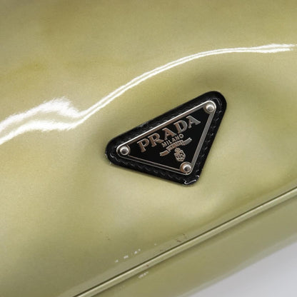 Prada Shoulder Bag Patent leather, Green, Patent Leather, Shoulder Bag