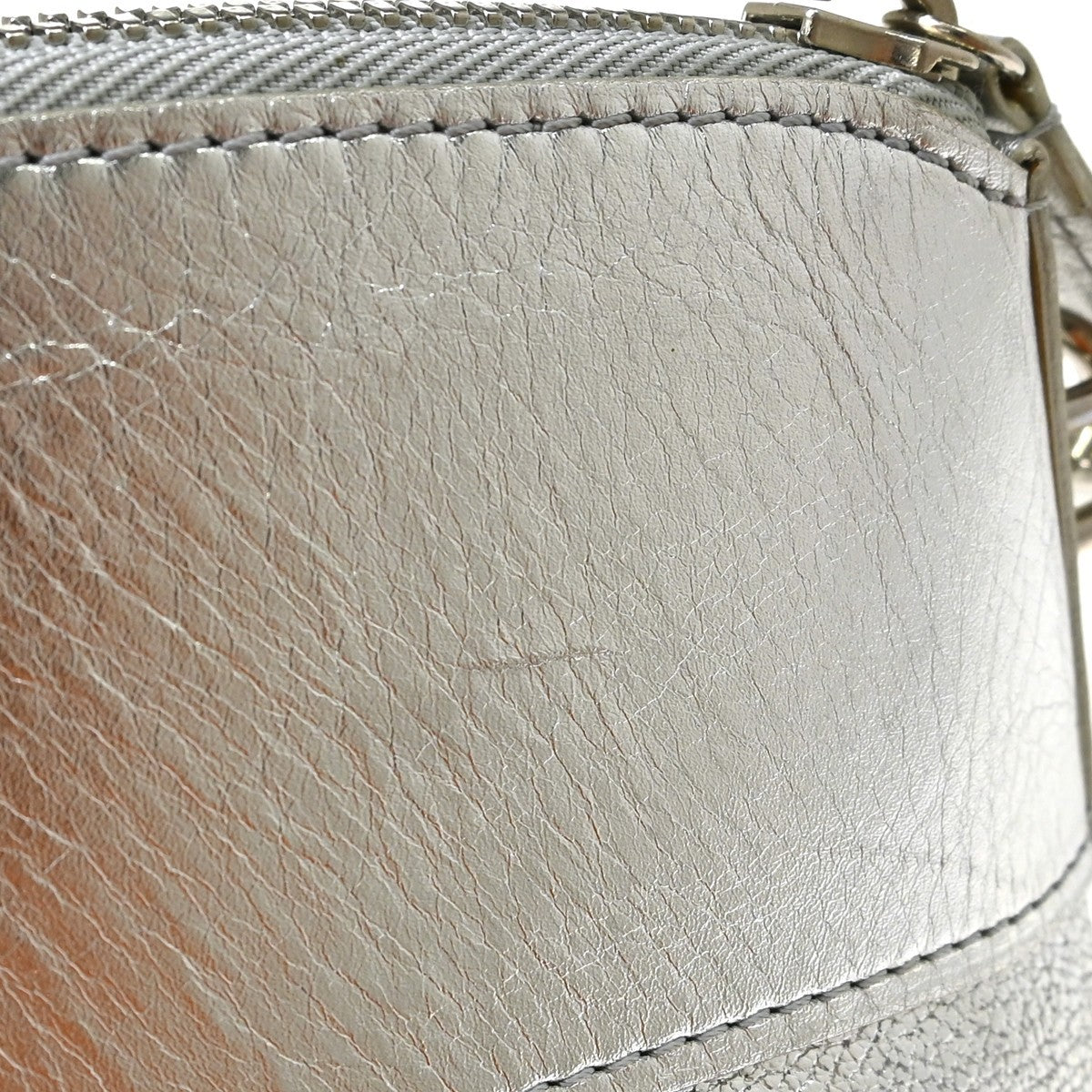Louis Vuitton Suhali Lockit Leather, Silver, Leather, Handbag