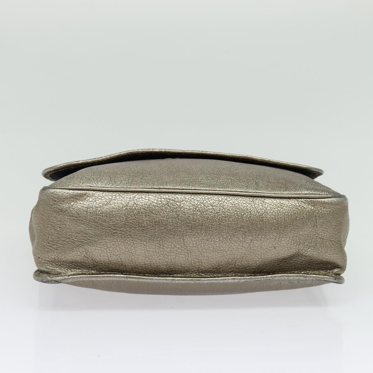 Loewe Anagram Leather, Gold, Leather, Tote Bag
