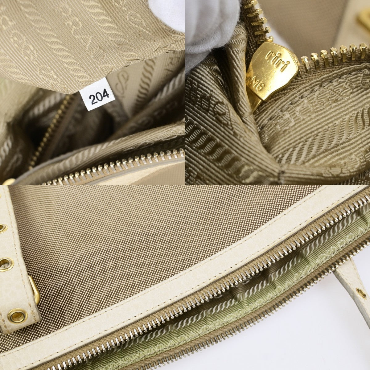 Prada Logo Convertible Shopper Canvas, Brown, Canvas, Tote Bag