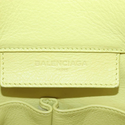 Balenciaga Papier A4 Zip Around Classic Studs Leather, Yellow, Leather, Handbag