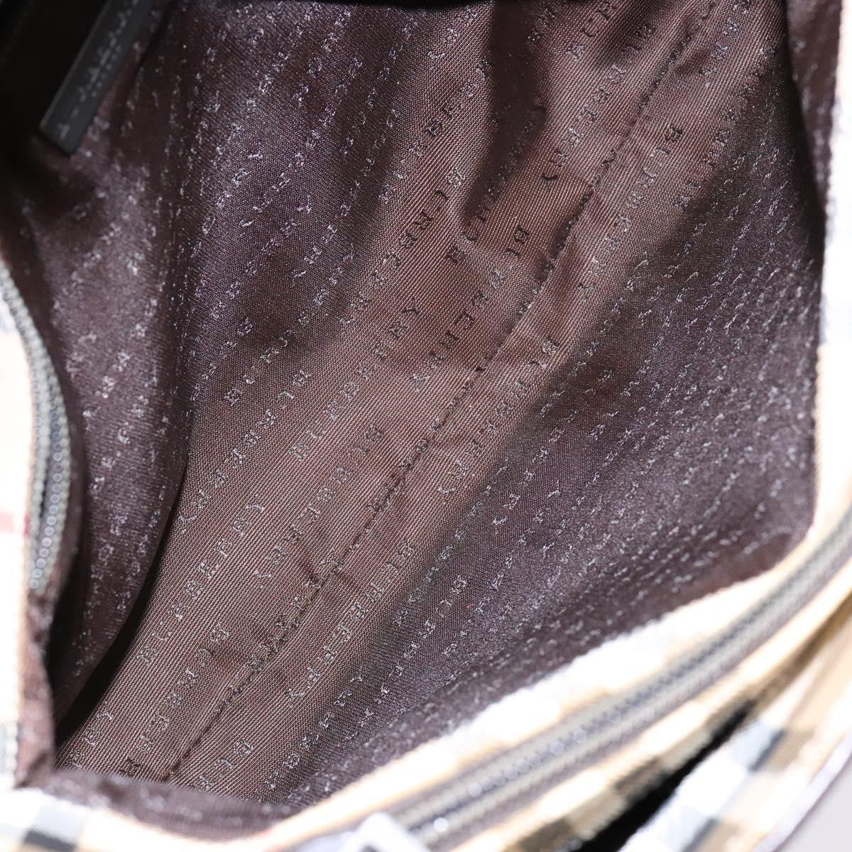 Burberry Vintage Vintage Check Coated Canvas, Beige, Canvas, Tote Bag