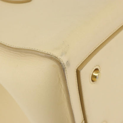 Celine Tie Tote Leather, Beige, Leather, Tote Bag