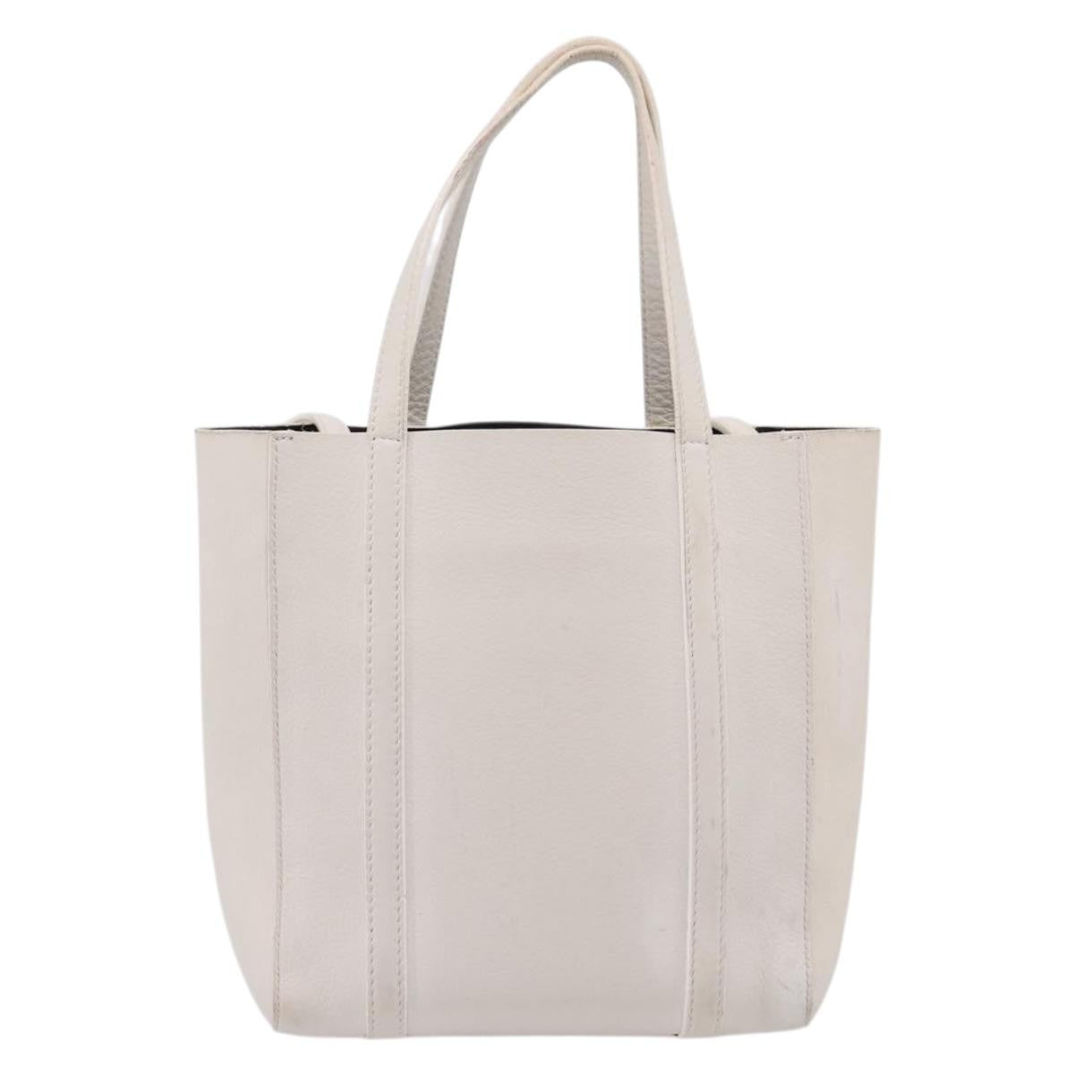 Balenciaga Everyday Leather, White, Leather, Tote Bag