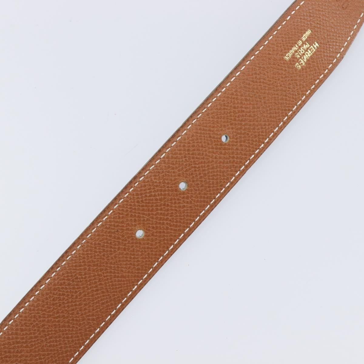 Hermes Constance Reversible Belt Leather, Blue, Leather, Belt