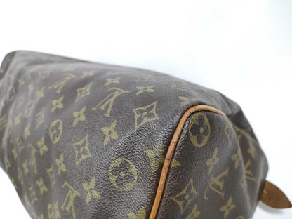 Louis Vuitton Speedy Monogram, Brown, Canvas, Handbag