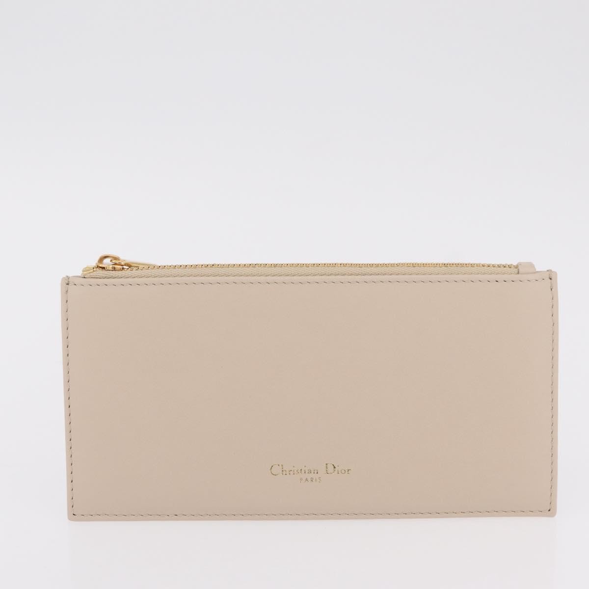 Christian Dior Bobby Flap Leather, Beige, Leather, Shoulder Bag