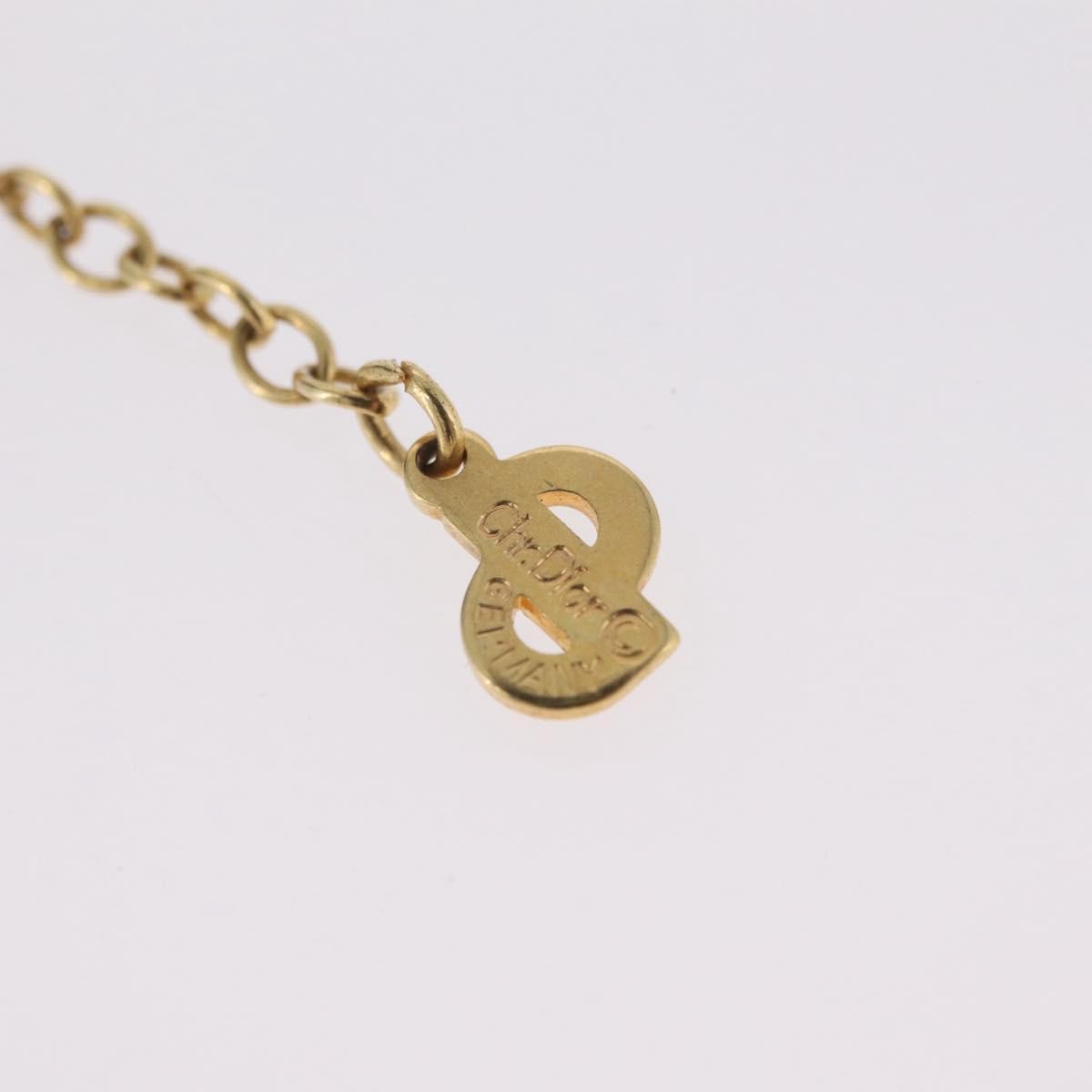 Christian Dior Vintage CD Heart Pendant Metal, Gold, Metal, Necklace