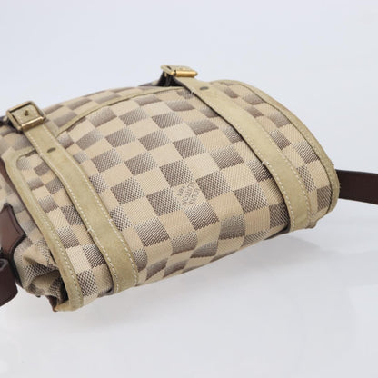 Louis Vuitton Trotteur Damier Lune, White, Canvas, Handbag