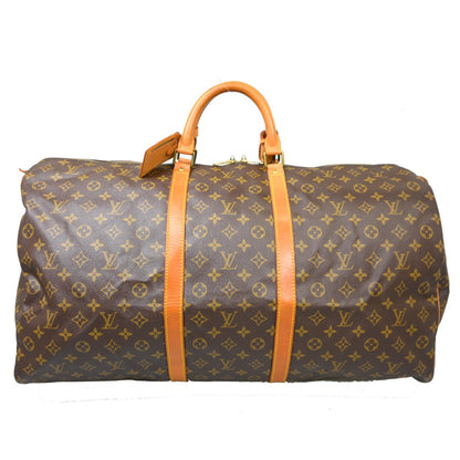 Louis Vuitton Keepall Monogram, Brown, Canvas, Travel Bag
