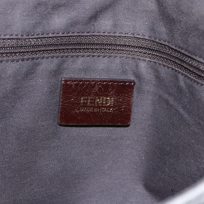 Fendi Shoulder Leather, Gray, Leather, Shoulder Bag